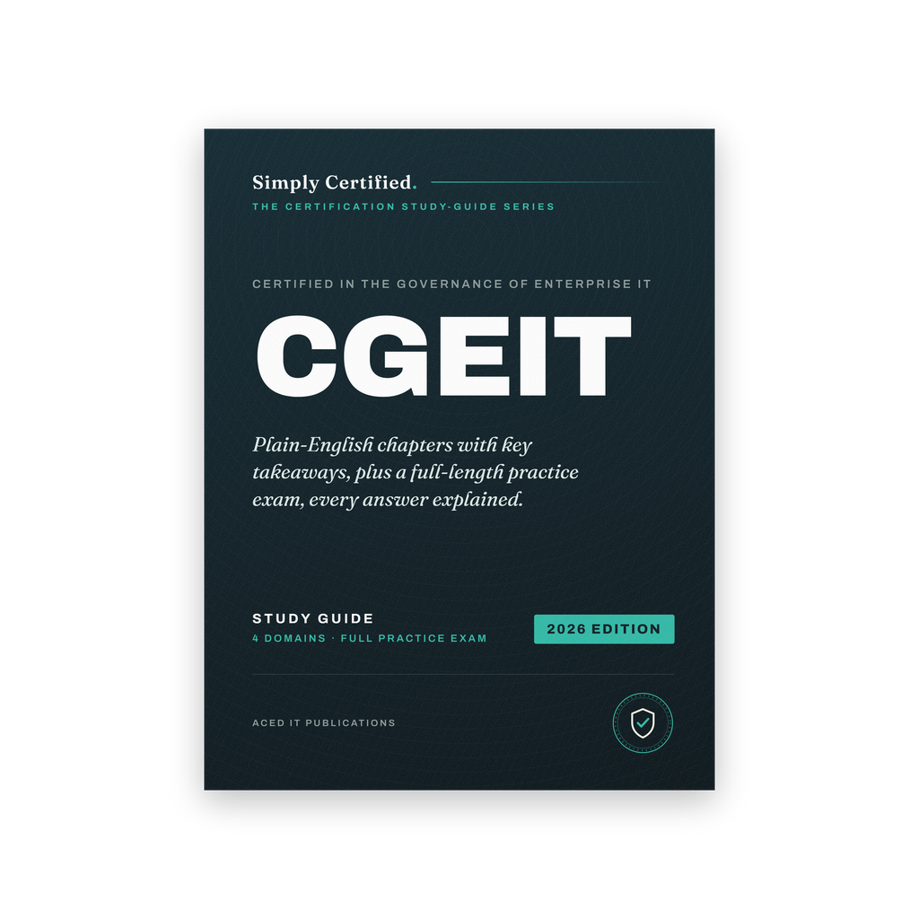 ISACA CGEIT: Simply Certified Study Guide