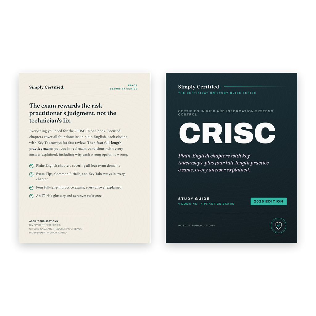 ISACA CRISC: Simply Certified Study Guide
