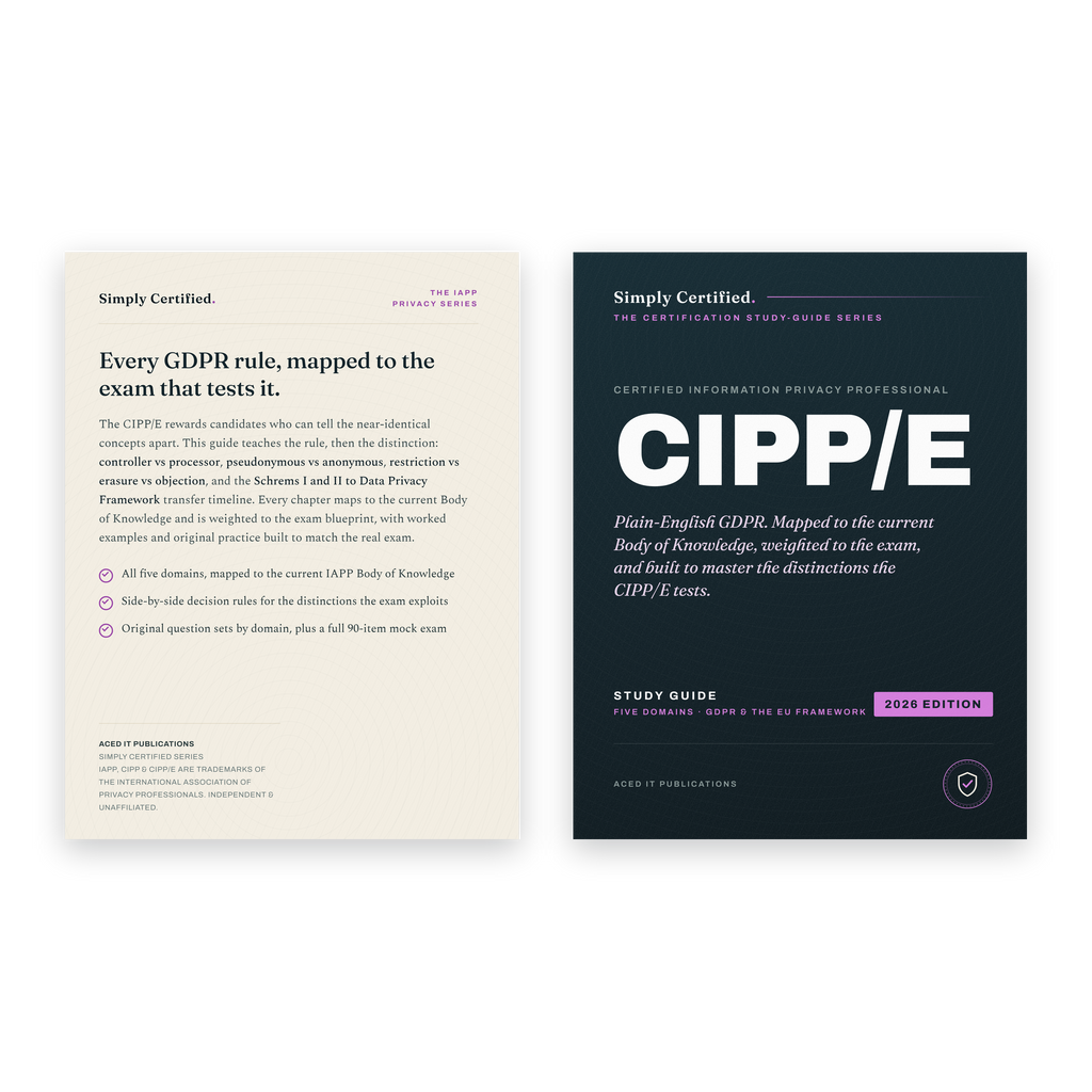 IAPP CIPP-E: Certified Information Privacy Professional Europe Study Guide
