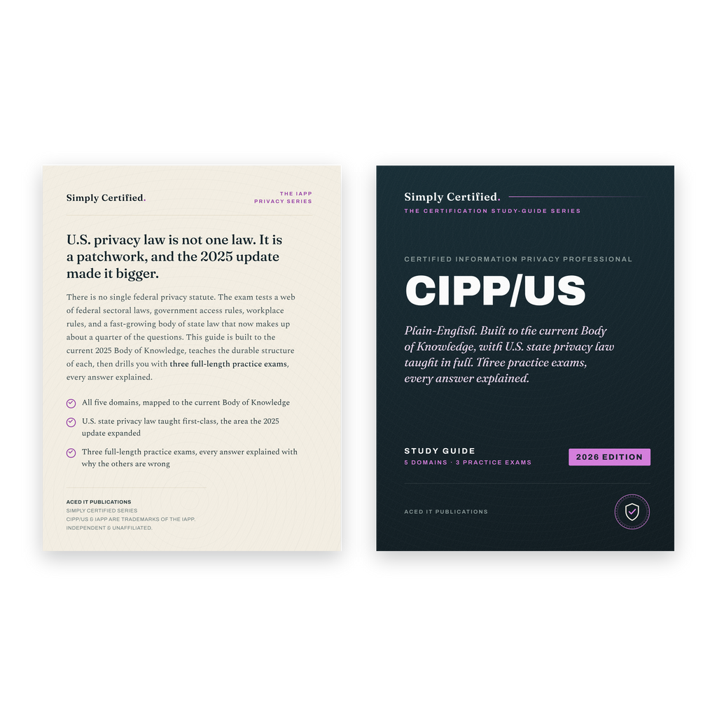 IAPP CIPP-US: Certified Information Privacy Professional United States Study Guide