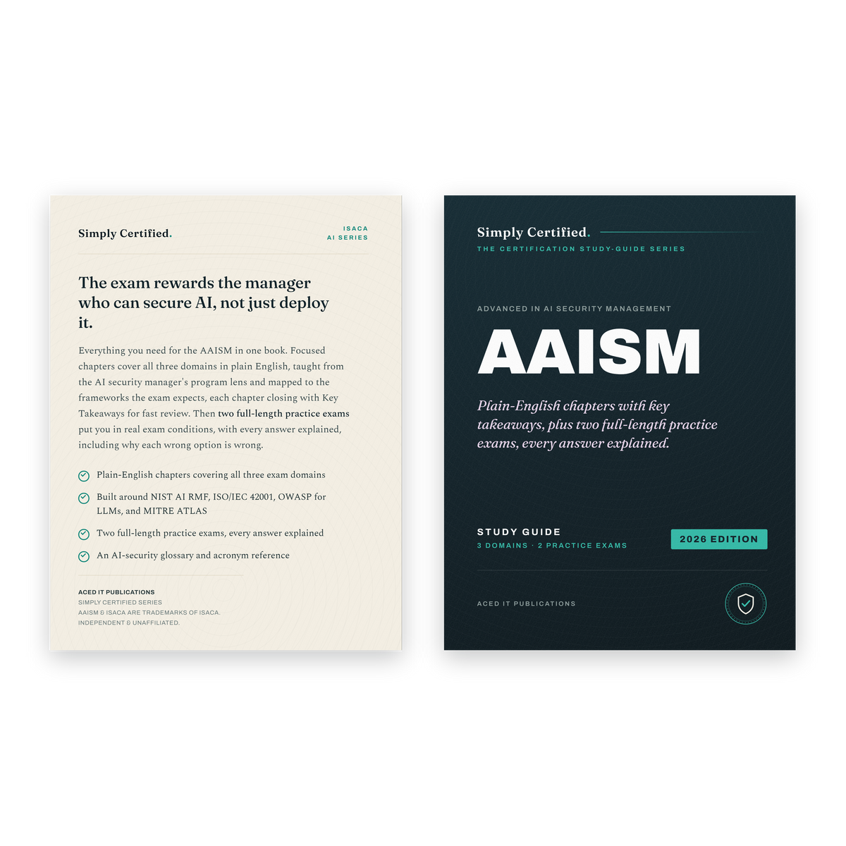 ISACA AAISM: Simply Certified Study Guide