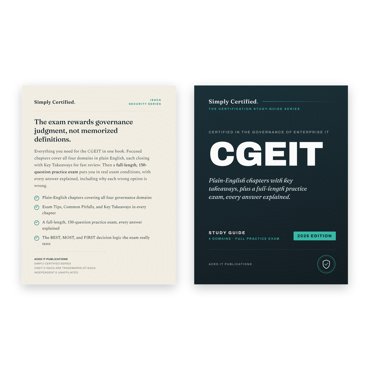 ISACA CGEIT: Simply Certified Study Guide