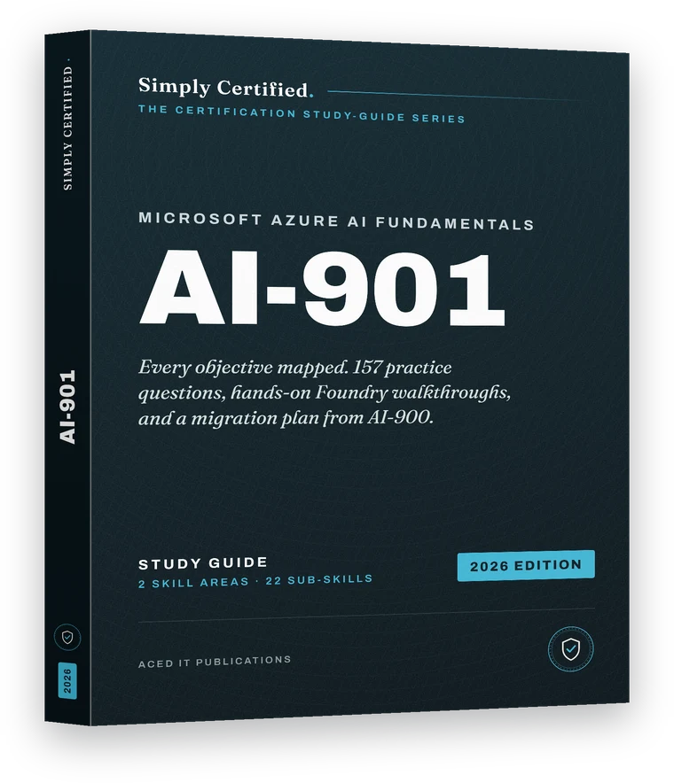 Microsoft AI-901 study guide, 2026 edition