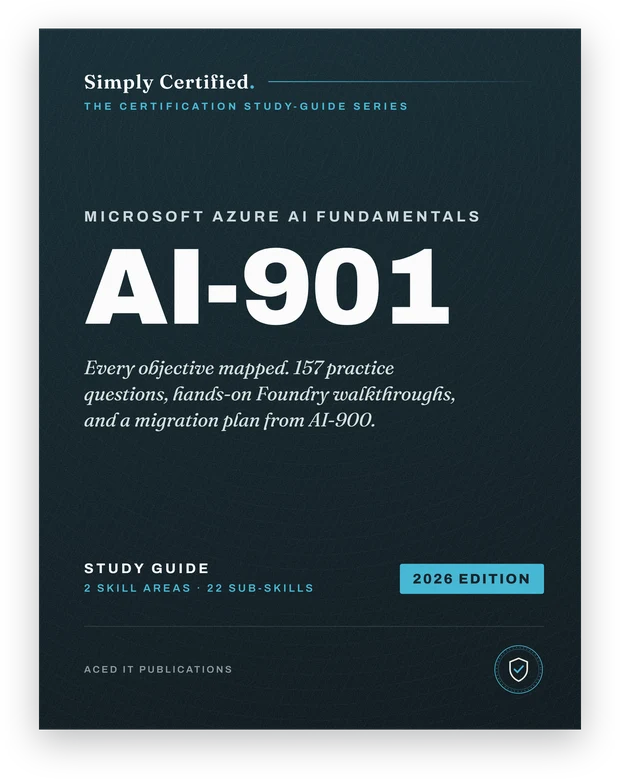 Microsoft AI-901 study guide cover