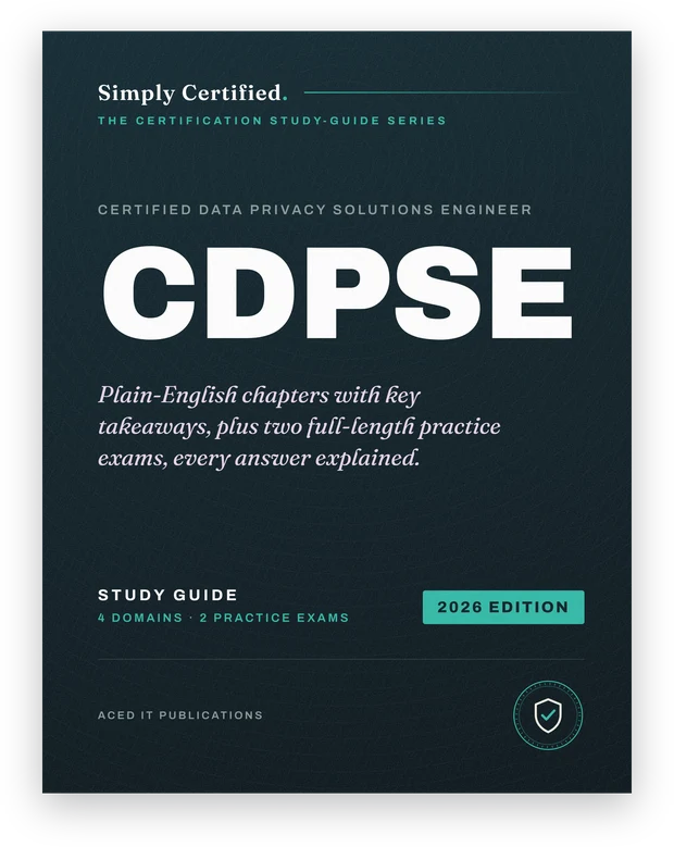 ISACA CDPSE study guide cover