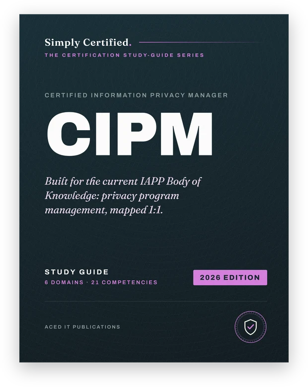 IAPP CIPM study guide cover