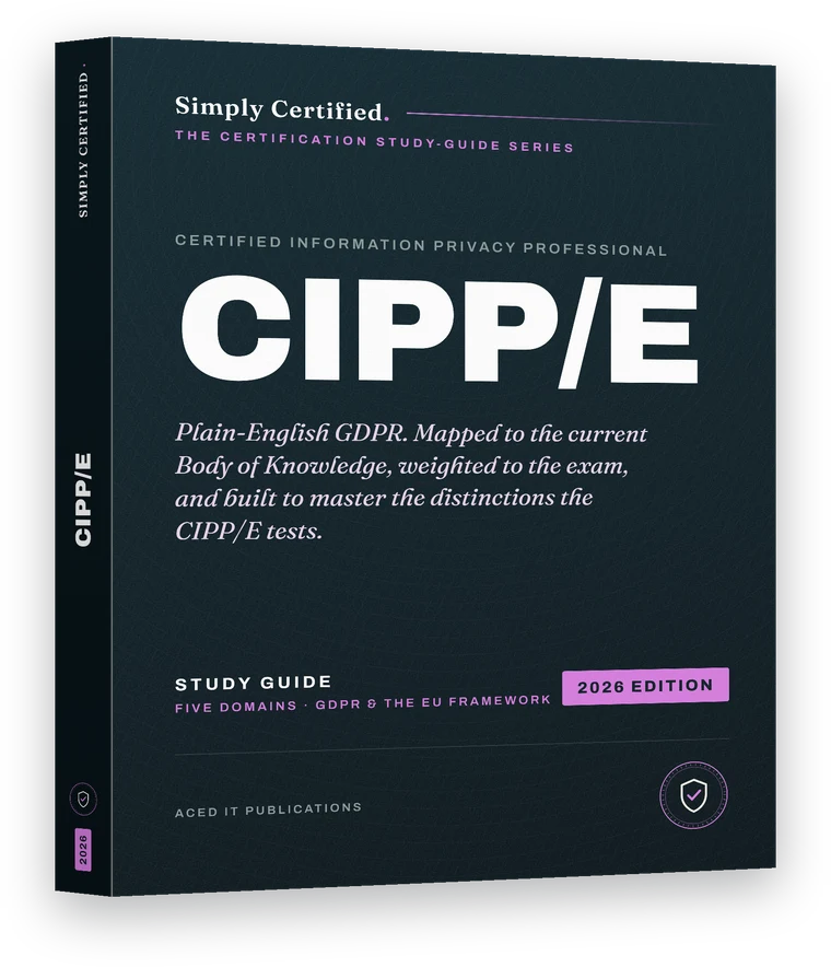IAPP CIPP-E study guide, 2026 edition