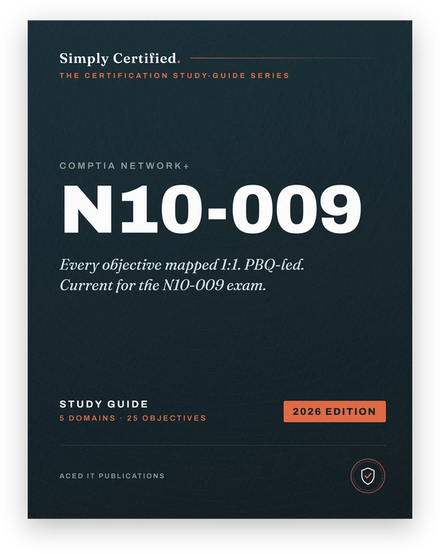 CompTIA N10-009 study guide cover
