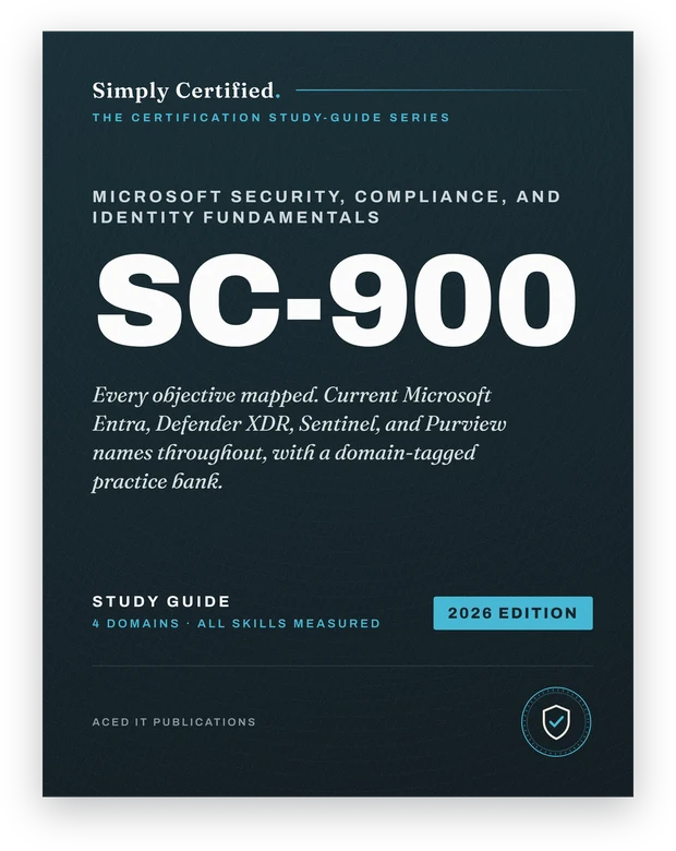 Microsoft SC-900 study guide cover